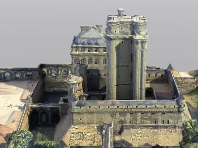 Castle Low-poly 3D model 2