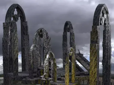 White witch Ruins  3D model