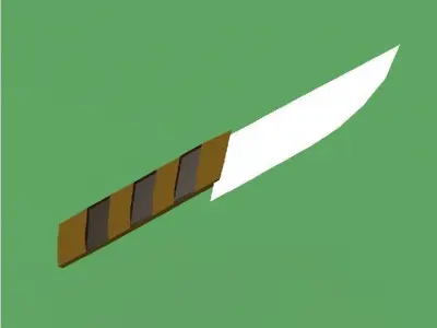 COMBAT KNIFE Free low-poly 3D model get