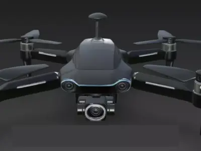 Drone 3D Model for Aerial Projects Games 3D model