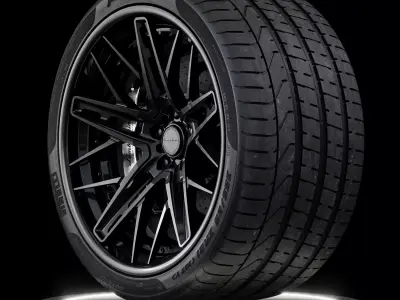 Pirelli 355 25 ZR21 107Y XL CLEAN 3D model