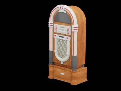 Retro Jukebox 3D model