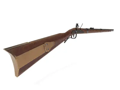 Rifle Springfield 1842 Low-poly 3D model