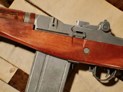 M14 Rifle Low-poly 3D model
