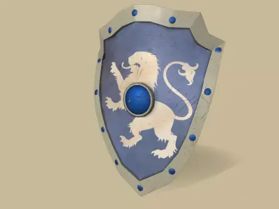Medieval 3D Shield 3D model