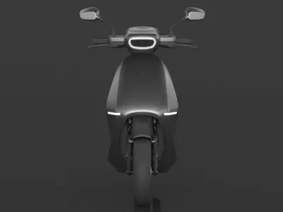 S1 Pro 3rd Gen High Speed Electric Scooter with charger Low-poly 3D model