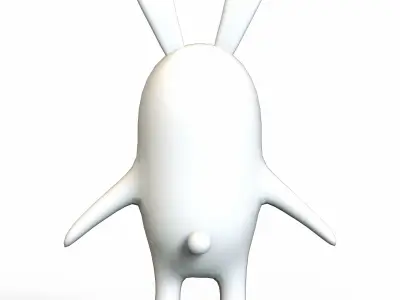 Bunny Stylized Low-poly 3D model