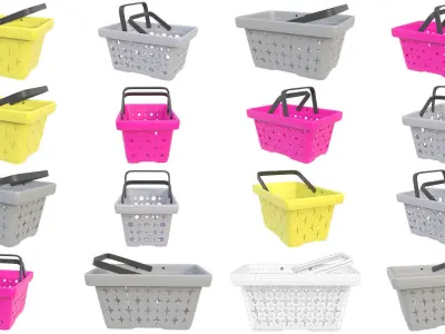 Shopping baskets  3D Model Pack