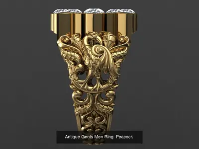 Antique Ring Collection  3D Model Pack
