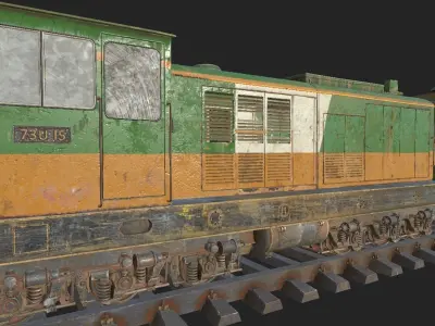 UG Train Low-poly 3D model