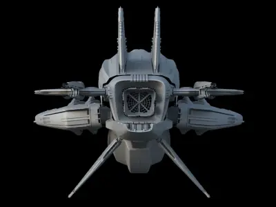 Alien ship 3D model purchase