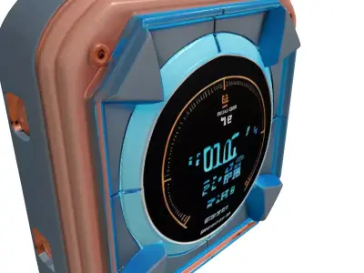 SciFi Wall Control Panel 3D model