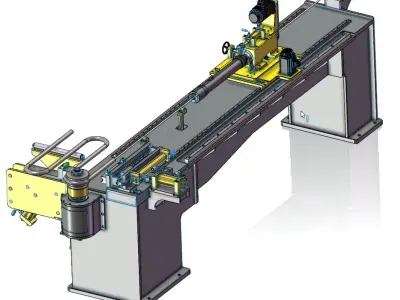 Numerical Control Pipe Bending Machine 3D model