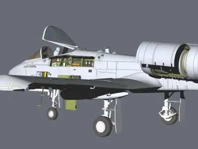 USAF Fairchild Republic A-10C Thunderbolt II Warthog 3D model
