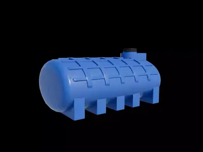  plastic water tank 02 3D model