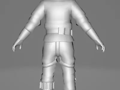 STAR WARS Rebel Pilot - Low Poly Game - Battlefield - FBX MODEL Low-poly 3D model