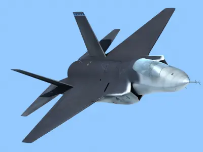 F35 fighter 3D model
