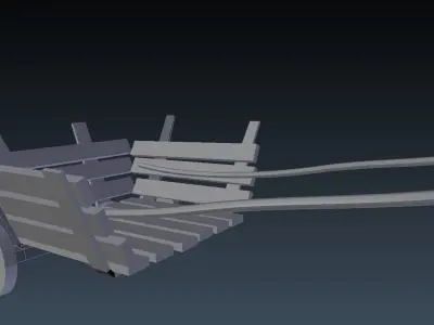 Simple truck model Free 3D model