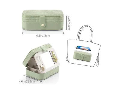 Vlando Small Travel Jewelry Box 3D model
