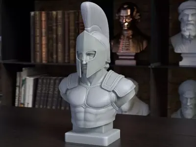 Achilleus Bust Sculpture 3D Print Model STL File Printable Bust 3D print model