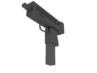 Mac-10 3D-Model gun Free low-poly 3D model