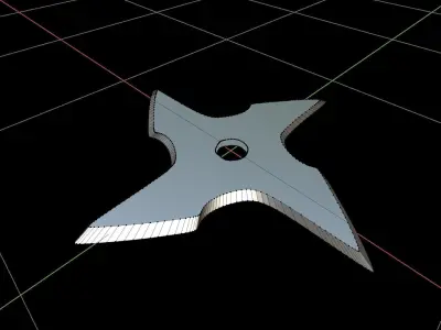 Shuriken metal blade 3D print model purchase