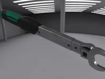 Torque Wrench Ratchet Low-poly 3D model