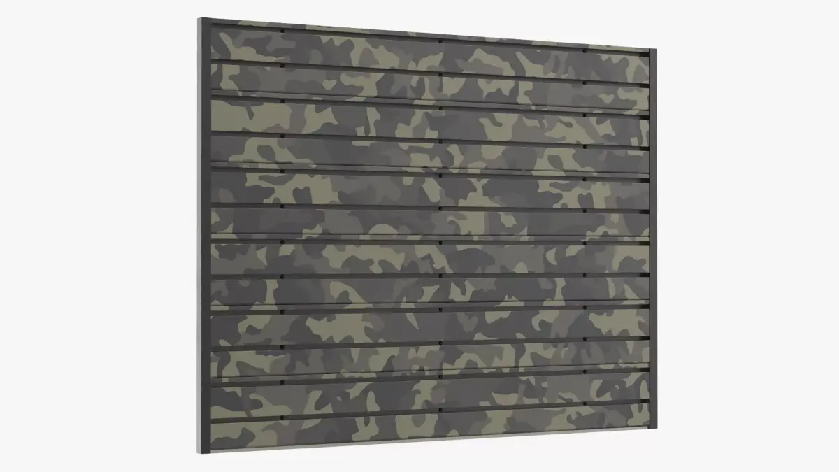 Modular Wall Woodland Camouflage 3D model