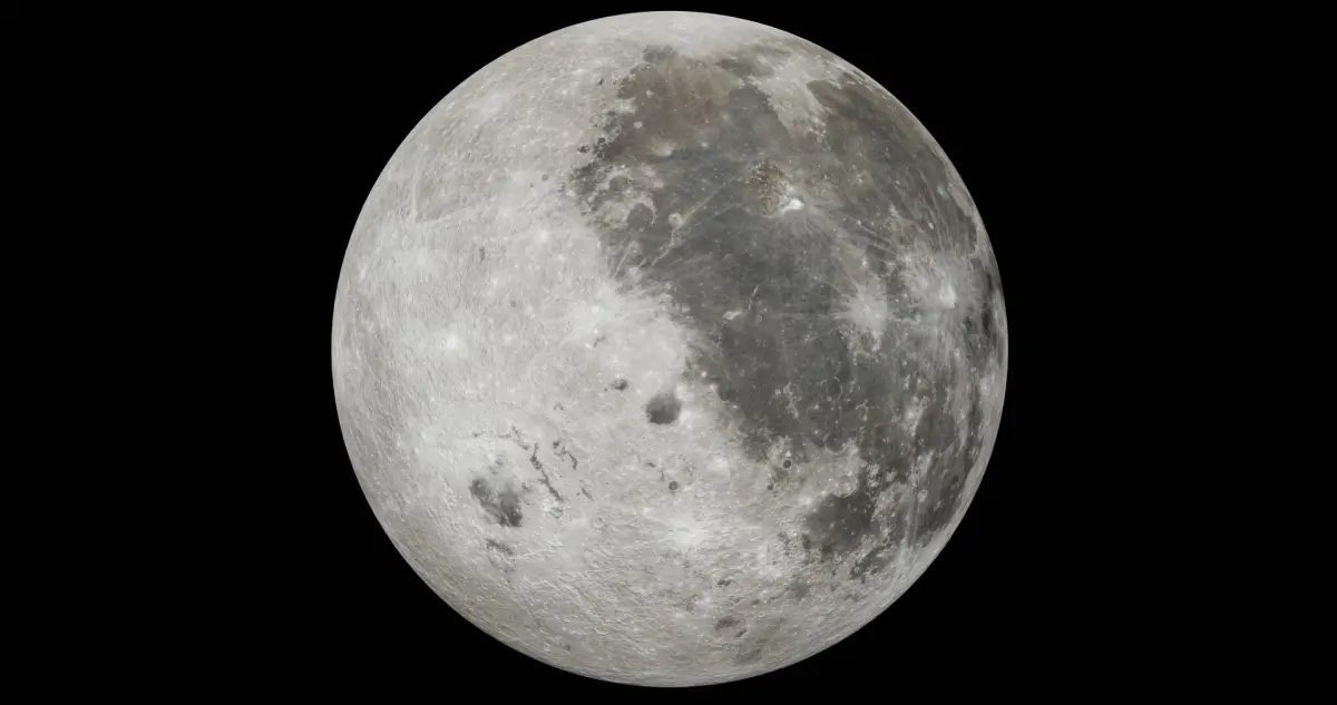 Photorealistic Moon 50K 3D model