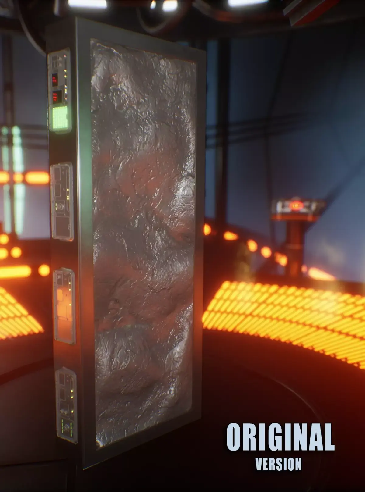 Carbonite Slab Low-poly 3D model
