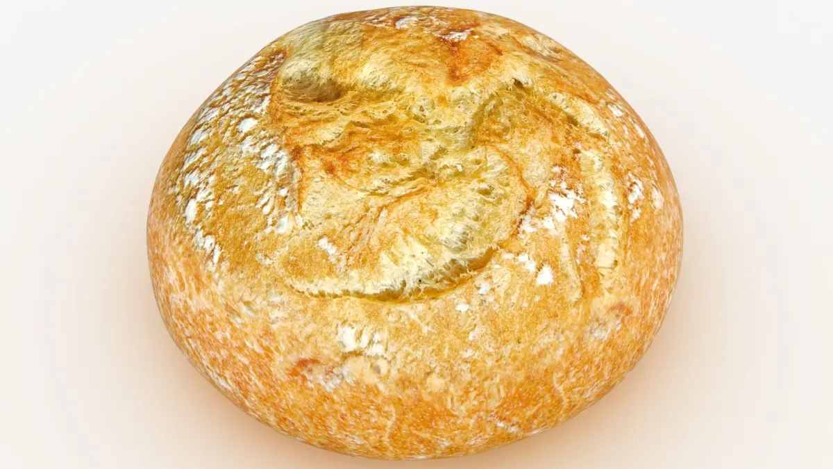 Round Bread 3D model