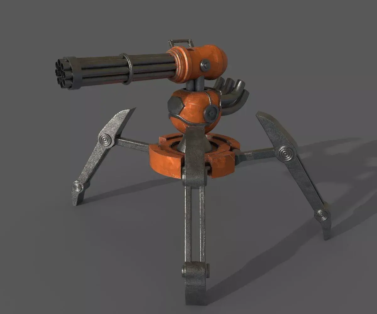 Robo Gun  Low-poly 3D model