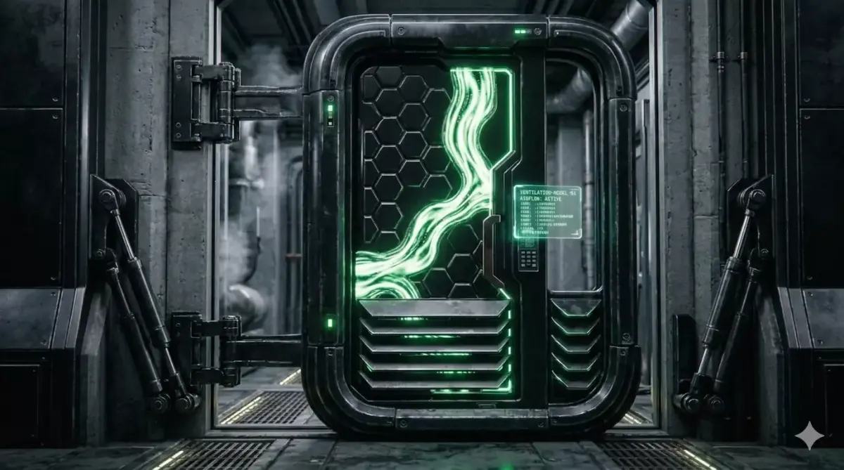Futuristic Airlock Low-poly 3D model