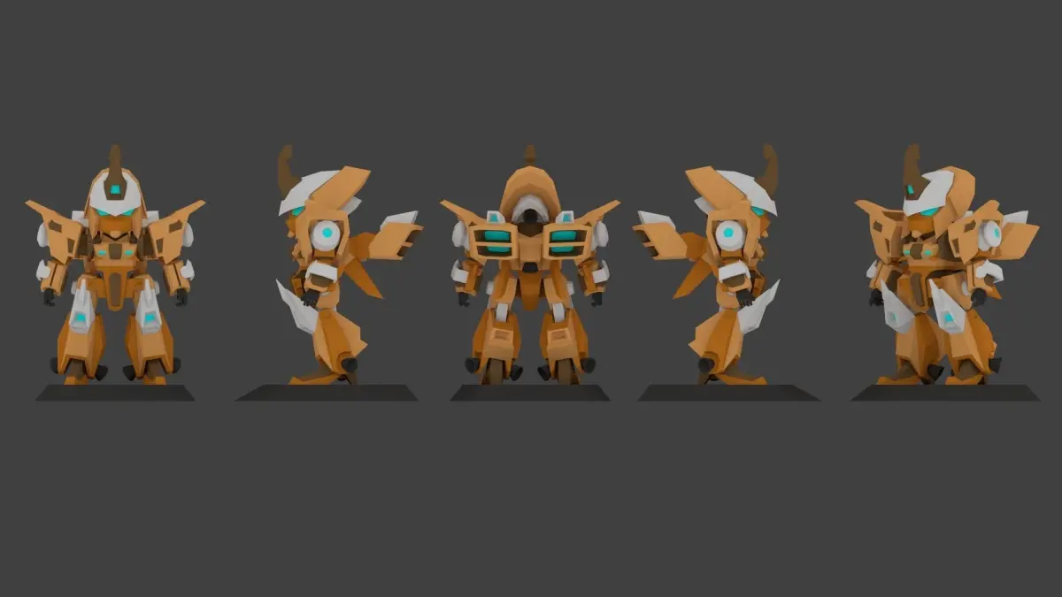 Super Mecha 2 - Gorean of Code Name F41VDI - 3D Print Ready 3D print model