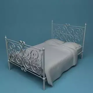 Double Bed Free 3D model buy