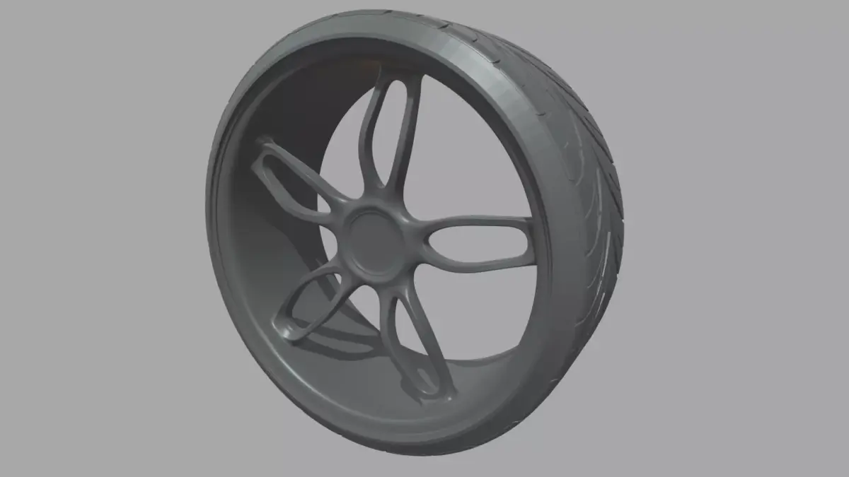 Wheel 06 Low-poly 3D model