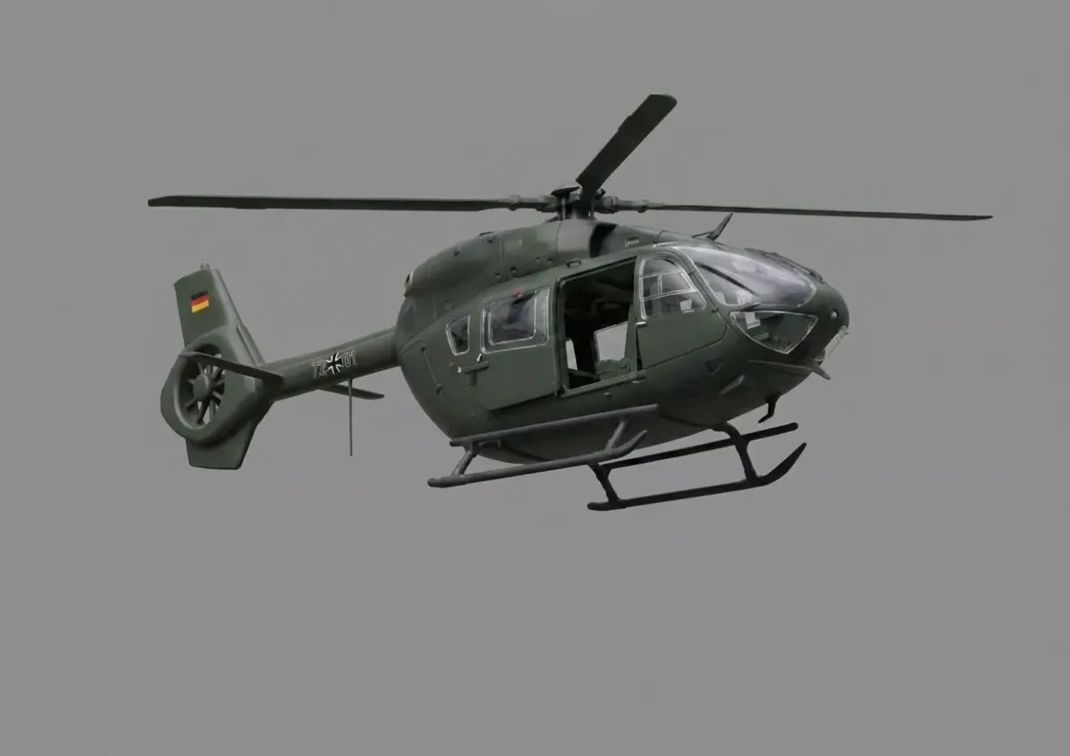 German Tactical Helicopter Display Model STL 3D print model
