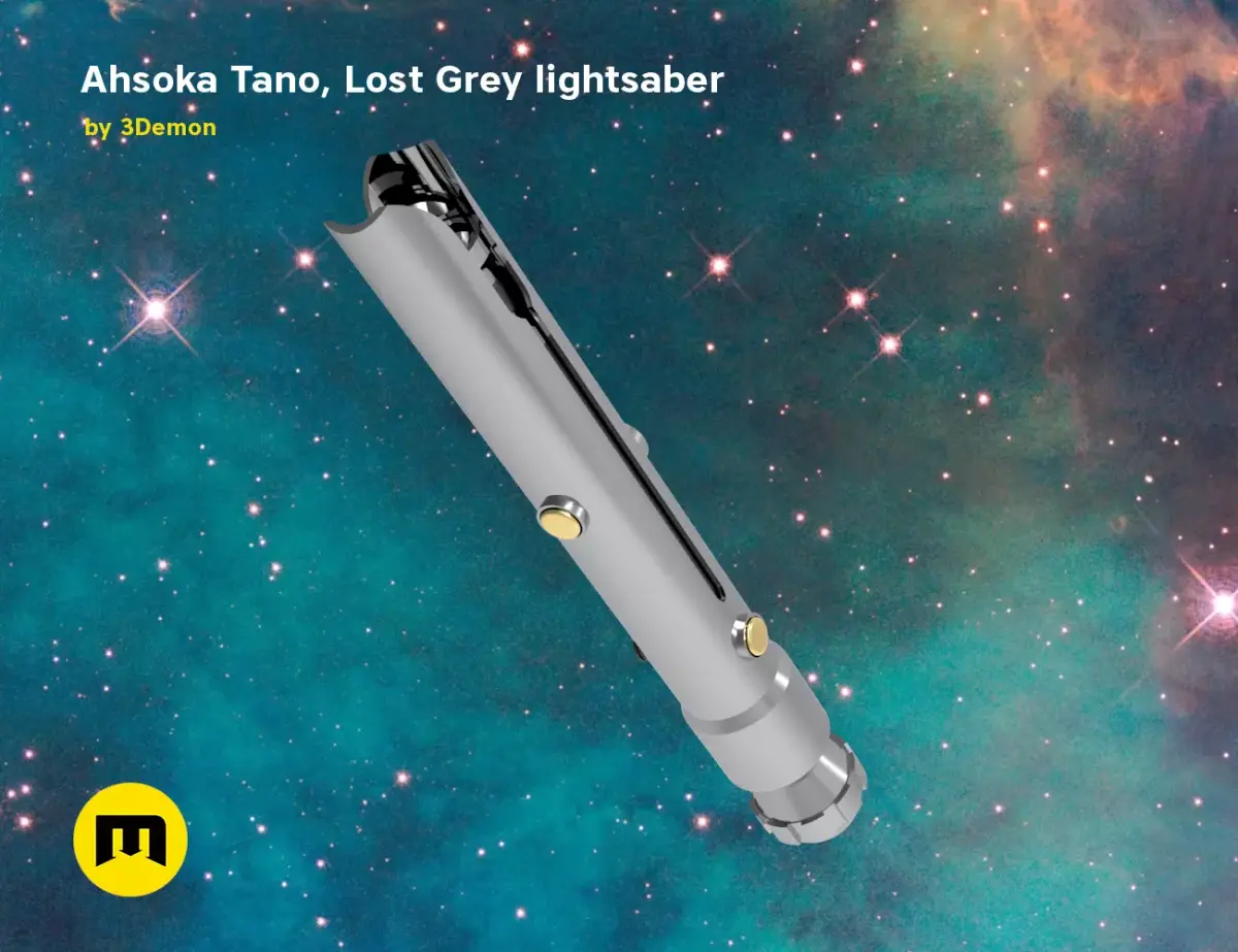 Ahsoka Tano Lost Grey lightsaber 3D print model purchase