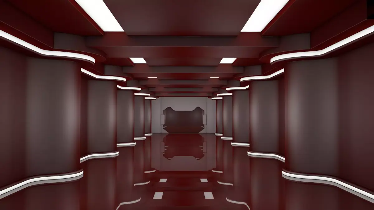 Sci Fi Corridor 3D model 184