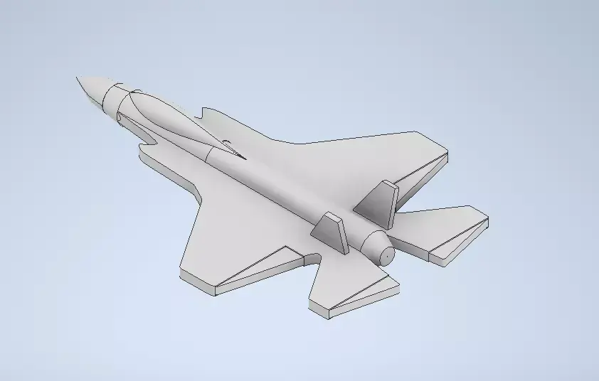  f-35 inspired fighter jet model toy 3D print model purchase