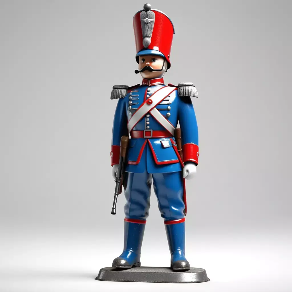 Classic Military Toy Soldier Figurine 3D model
