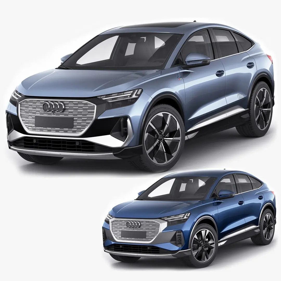 Audi Q4 e-tron Sportback 2022 standard and s-line 3D model