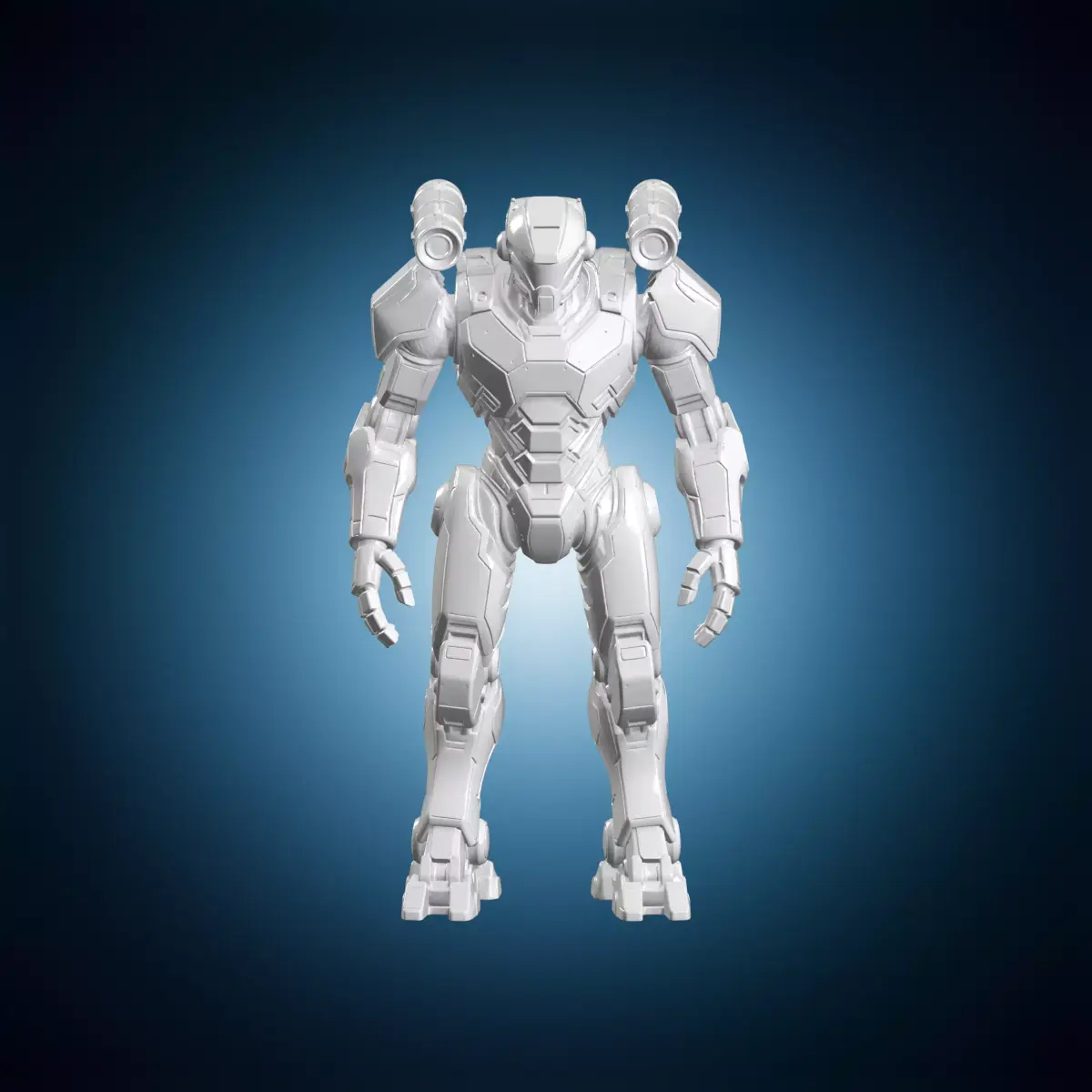 Tau Crisis Battlesuit Figurine 3D Print Model 3D print model