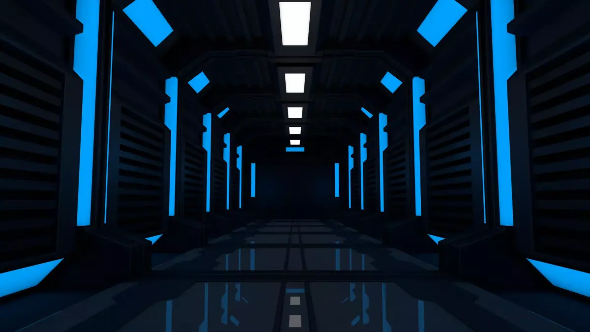 Sci Fi Corridor 3D model 186