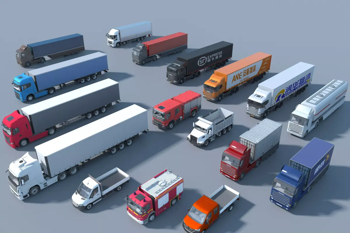 Ultimate Truck   Logistics Vehicle Collection - Max OBJ FBX 3D model