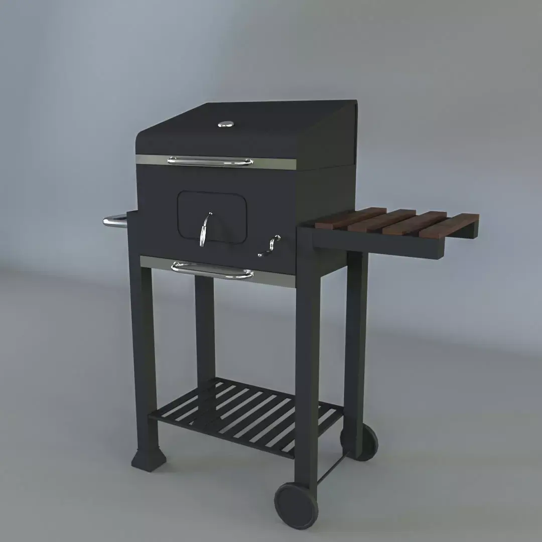 Barbecue bbq grill Low-poly 3D model