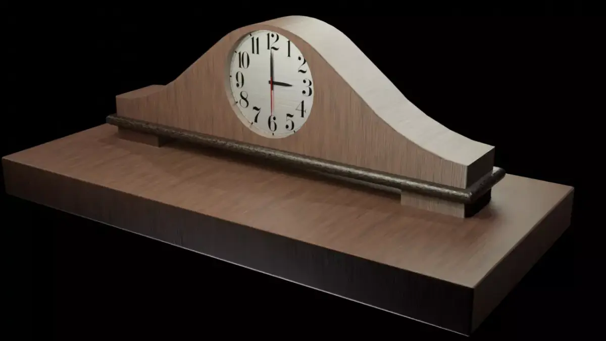 Clock Free low-poly 3D model buy