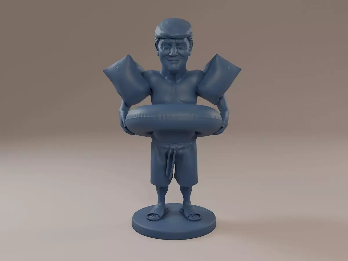 Donald Trump Swimmingpool 3D print model