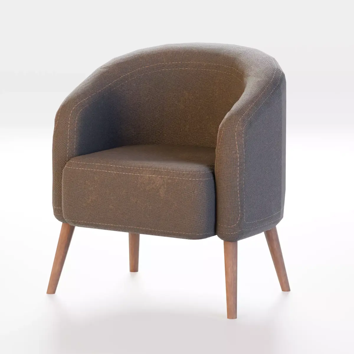 modern furniture - room chair Low-poly 3D model