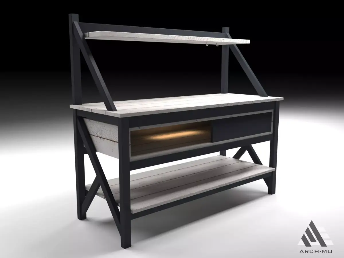 Coffee corner 05- furniture Free low-poly 3D model